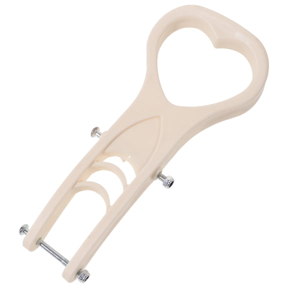 BESTYASH Reusable Beige Plastic Mop Handle Replacement with Reinforced Grip for Bathroom and Car Cleaning