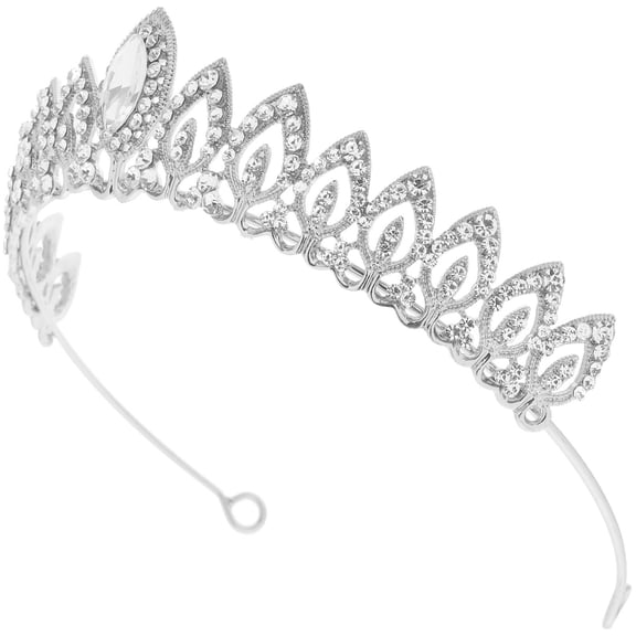 BESTYASH Bride Rhinestone Crown Tiara Crown Classic Style Headdress for Women Prom 1Set