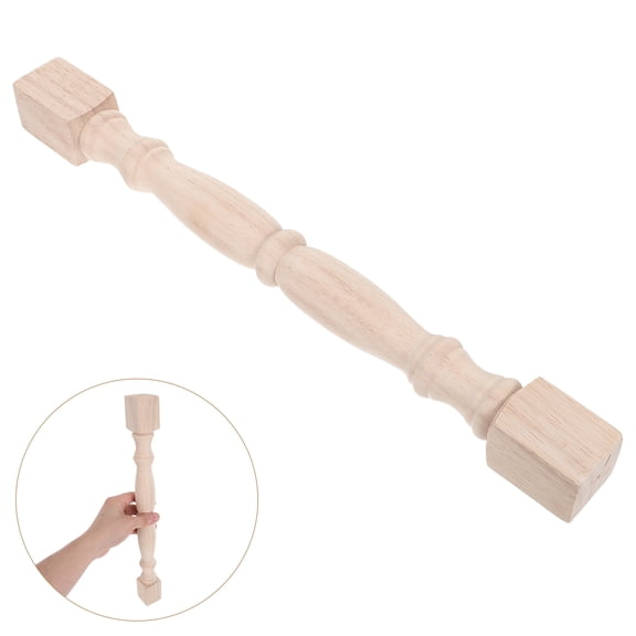 BESTYASH Unpainted Hardwood Indoor Stair Balusters with Polished Surface for Home Use