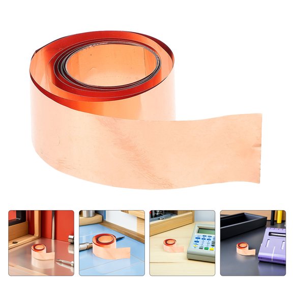 BESTYASH Rose Plated Gold Copper Sheet Roll for DIY Crafting Electrical Repair and Precision Metal Strip Projects