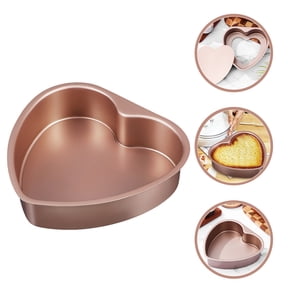 BESTYASH Rose Heart-Shaped Cake Pan, Aluminum Alloy Baking Tin, Oven Safe for Perfect Cakes