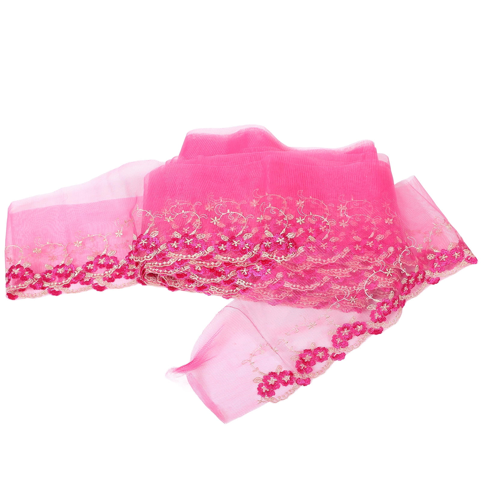 BESTYASH Soft Rosy Stretchy Lace Tape for Wedding Veil Trim and Unique Sewing Embellishment