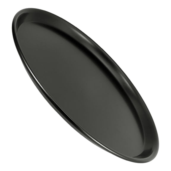 BESTYASH Round Black Pizza Baking Pan Nonstick Oven Crisper Tray for Versatile Kitchen Cooking