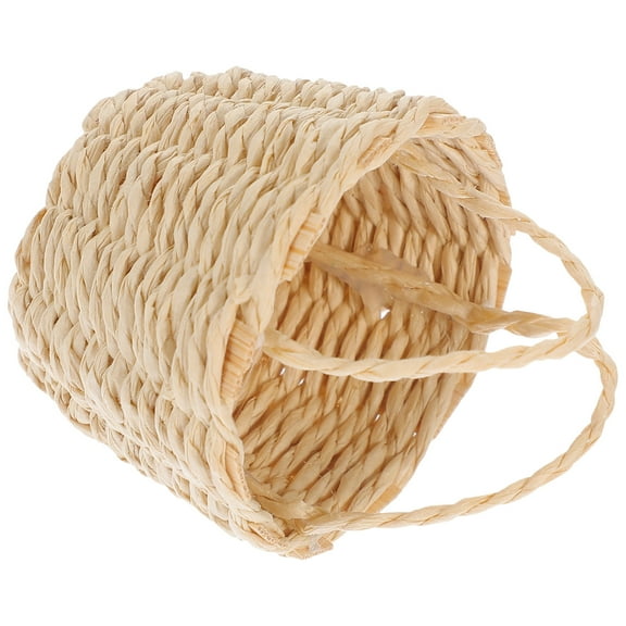 BESTYASH Round Miniature Basket For Parents Home Decor 1Set