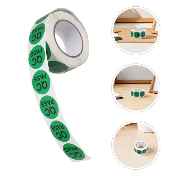 BESTYASH Round Quality Control Labels for Inventory Calibration and Product Approval