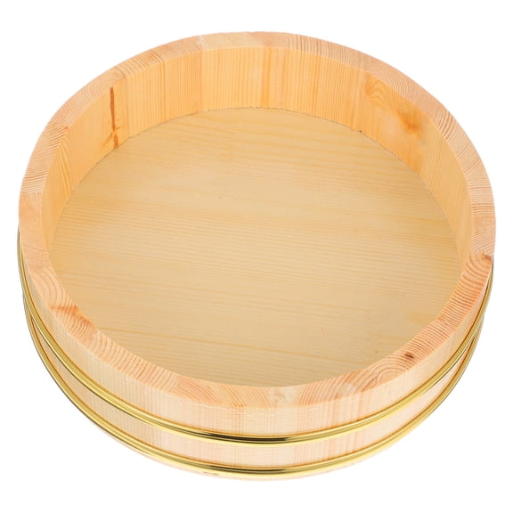 BESTYASH Round Sushi Bucket Japanese Sushi Rice Container for Home Dinner 1Pack