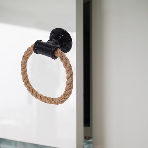 BESTYASH Black Metal Pull Handle Rustic Design for Drawer and Door Accessories