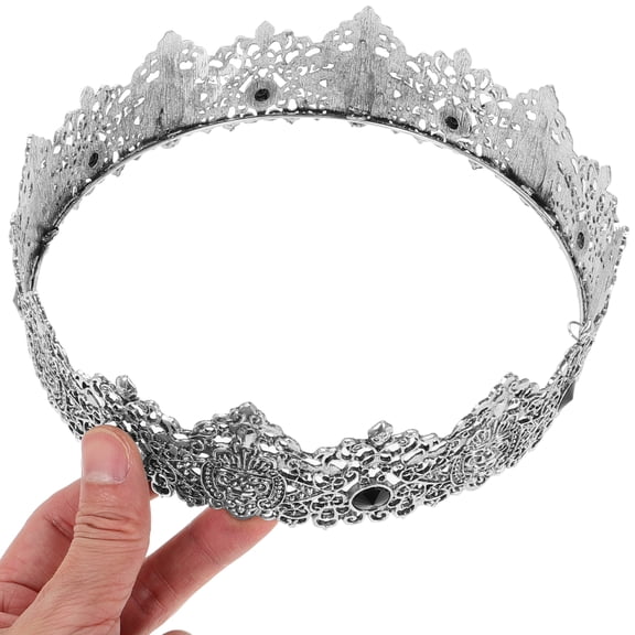 BESTYASH Rustic King Tiara Zinc Alloy Crown for Birthday Parties Men's's Costume Accessory