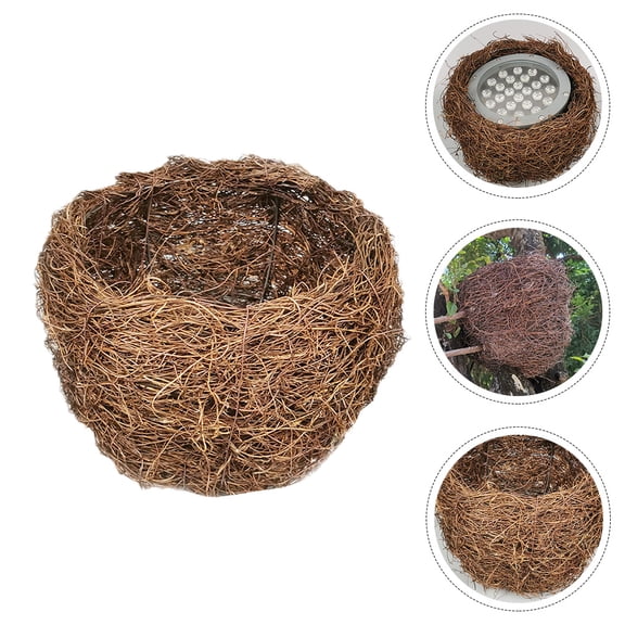 BESTYASH Rustic Lamp Cover Rattan Woven Lamp Shades Light Diffusion 1Pcs