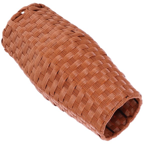 BESTYASH Rustic Vase Brown Imitation Rattan Decorative Flower Vase for Office and Balcony Decor