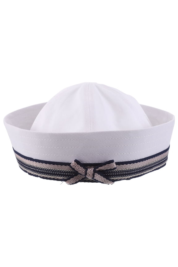 Multicolor Sailor Hat with Bowknot, Marine Yacht Cap for Costume, Party, and Themed Events Accessory