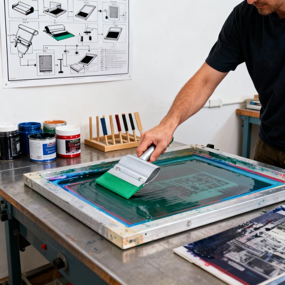 BESTYASH Screen Print Squeegee 1Pcs Silver Ergonomic Style for DIY Tools Graphic Applications