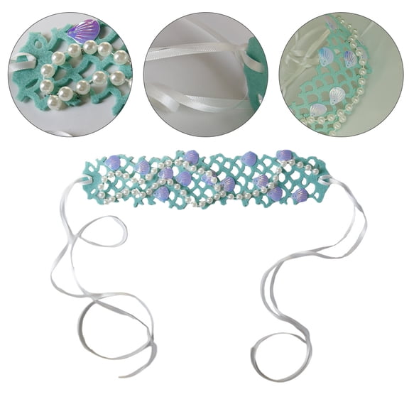 BESTYASH Stylish Party Headband Hair Accessory with Sea Shell and Felt Fabric, Assorted Colors for Women and Girls