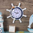 thumbnail image 1 of BESTYASH Decorative Beach Wall Clock with Rope Hanging, Nautical Style Home Decor, Large Easy-to-Read Numbers, 1 of 7