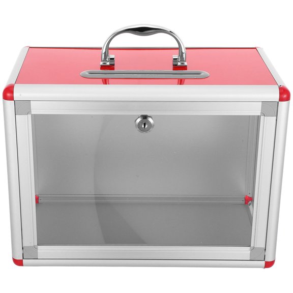 BESTYASH Secure Suggestion Box with Transparent Side for Comments and Feedback Collection