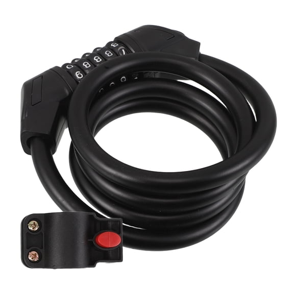 BESTYASH Heavy Duty Lock with Thick Steel Cable and 5-Digit Combination for Road, Mountain, and Bikes