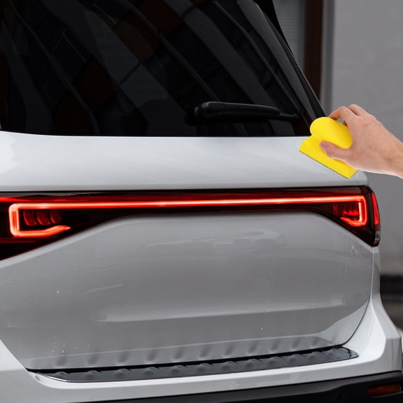 BESTYASH Self Adhesive Yellow Hand Polishing Pad for Auto Bodywork and Wood Surface Preparation