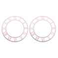 BESTYASH Set of 2 Decorative Rose Wall Clocks with Roman Numerals ...