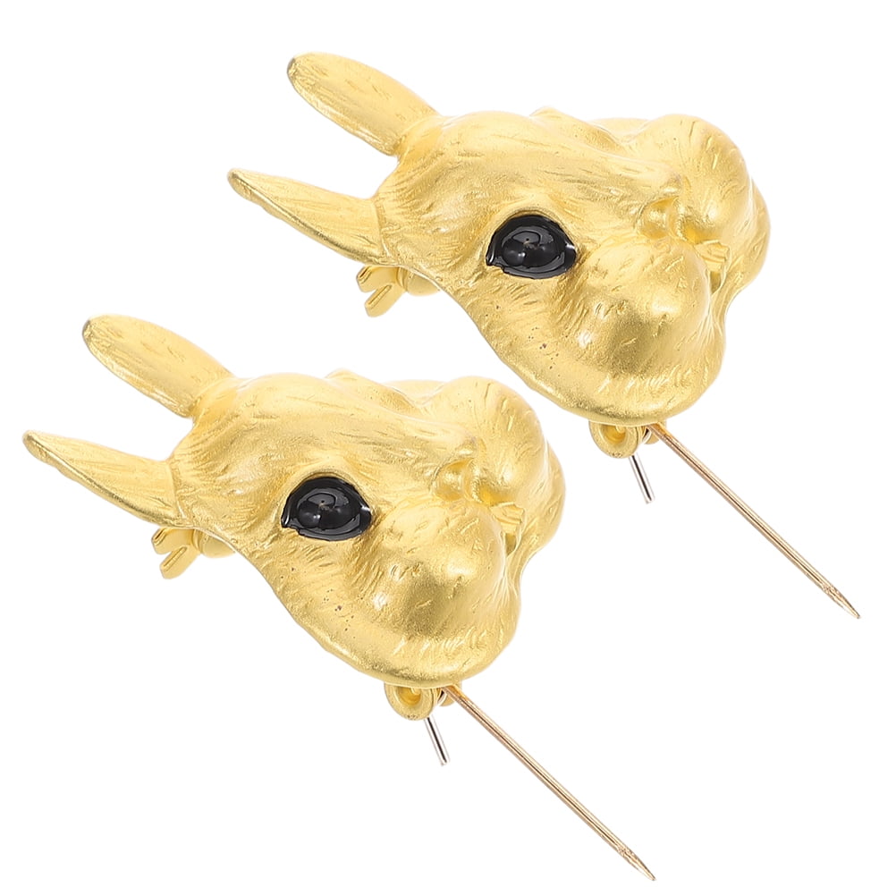 BESTYASH Set of 2 Enamel Bunny Pin With Chubby Design Luxury Style ...