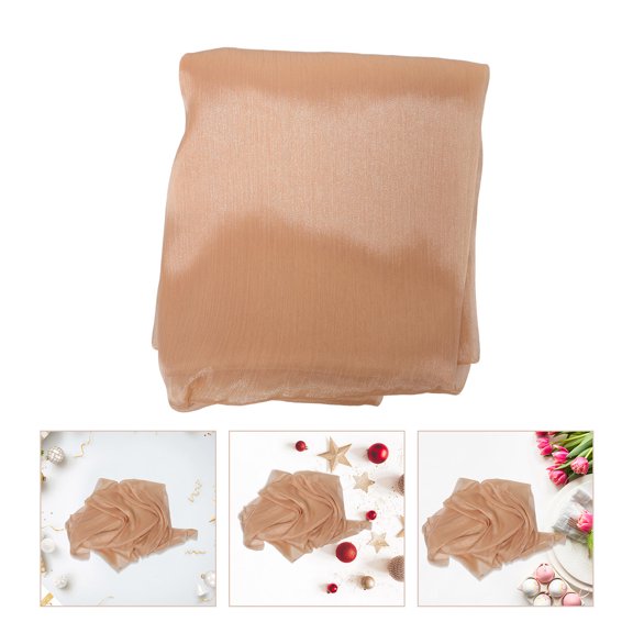 BESTYASH Sheer Beige Photo Backdrop Curtain Made from Washable Colored Fabric for Studio Use
