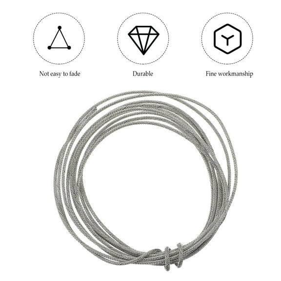 BESTYASH Shielded Guitar Wire Single Conductor Silver 1Pack