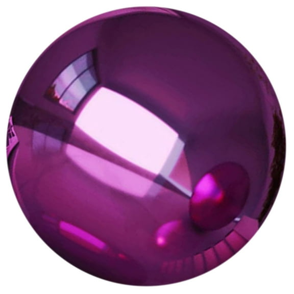 BESTYASH Shiny Purple Stainless Steel Garden Gazing Ball Decorative Reflective Sphere for Outdoors