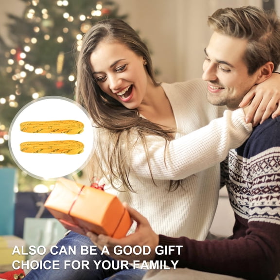 BESTYASH Shoelaces for Shoes Use Yellow Durable Polyester Cotton Material All Match Shoe Ties Replacement Hockey Laces 96 Inch