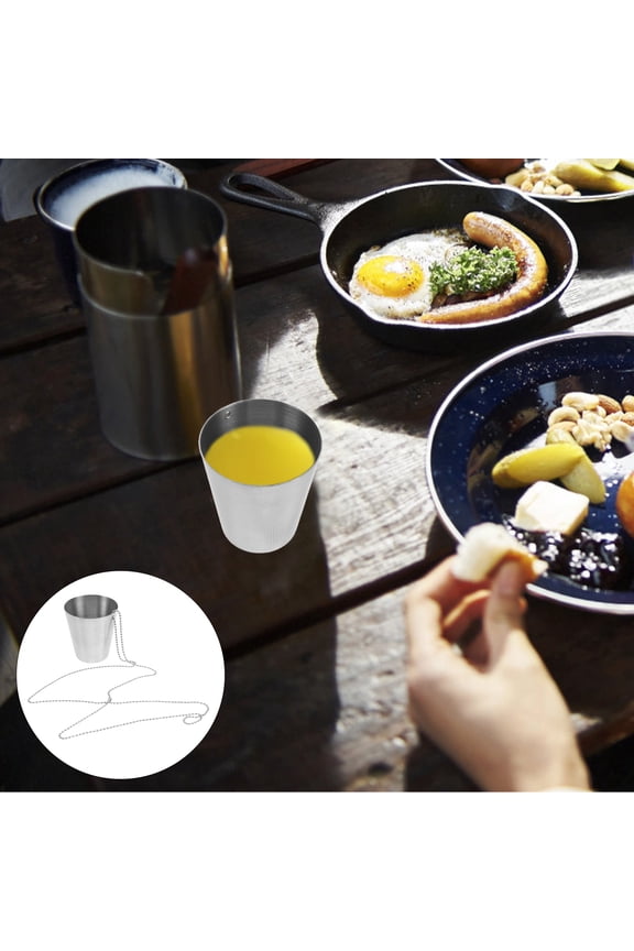 Shot Glass Necklace: Beaded Chain Portable Shot Glass Cups for Dance Parties and Weddings 1Set