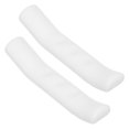BESTYASH Silicone Bike Handle Grips, White, Ergonomic, Shock Absorbing ...