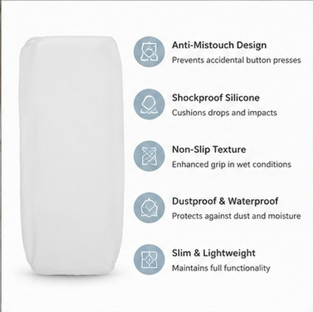 BESTYASH Silicone Remote Control Cover Transparent Shock-Absorbent 3Pcs ...