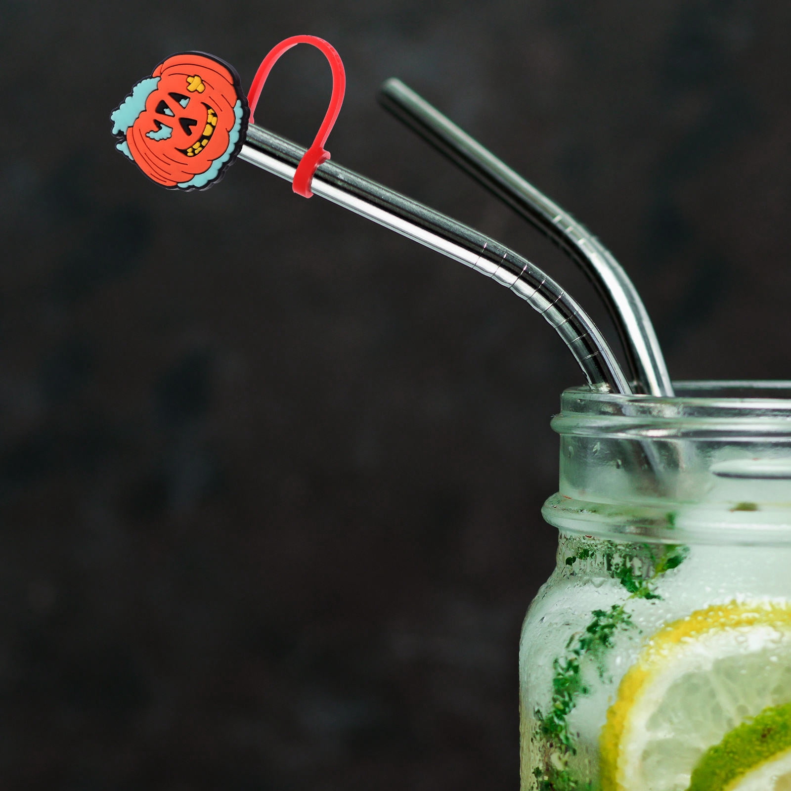 BESTYASH Silicone Straw Tips Cover for Outdoor Use and Themed Parties ...