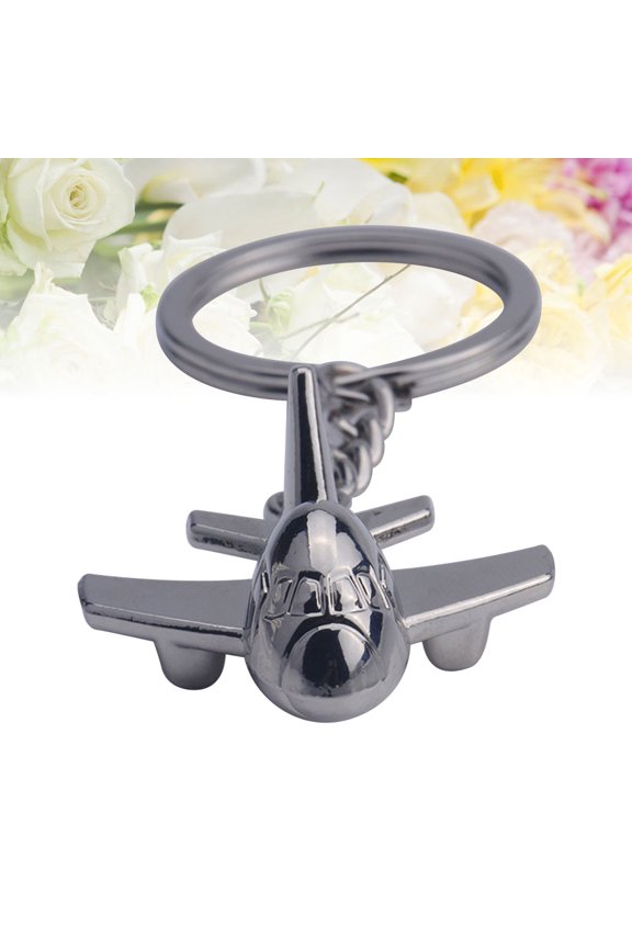Metal Airplane Keychain for Keys and Bags with Stylish Aircraft Pendant Accessory