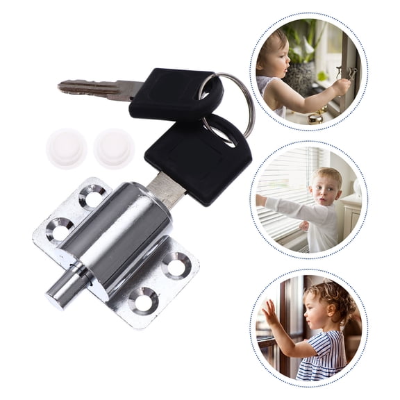 BESTYASH Silver Zinc Alloy Safety Window Lock for Home Use with Anti Theft and Scratch Resistant Features