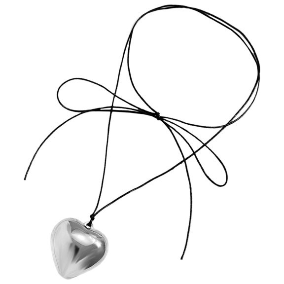 BESTYASH Simple Heart Choker Necklaces for Women Necklace Chain Alloy Multi 1Pack Festival Accessory