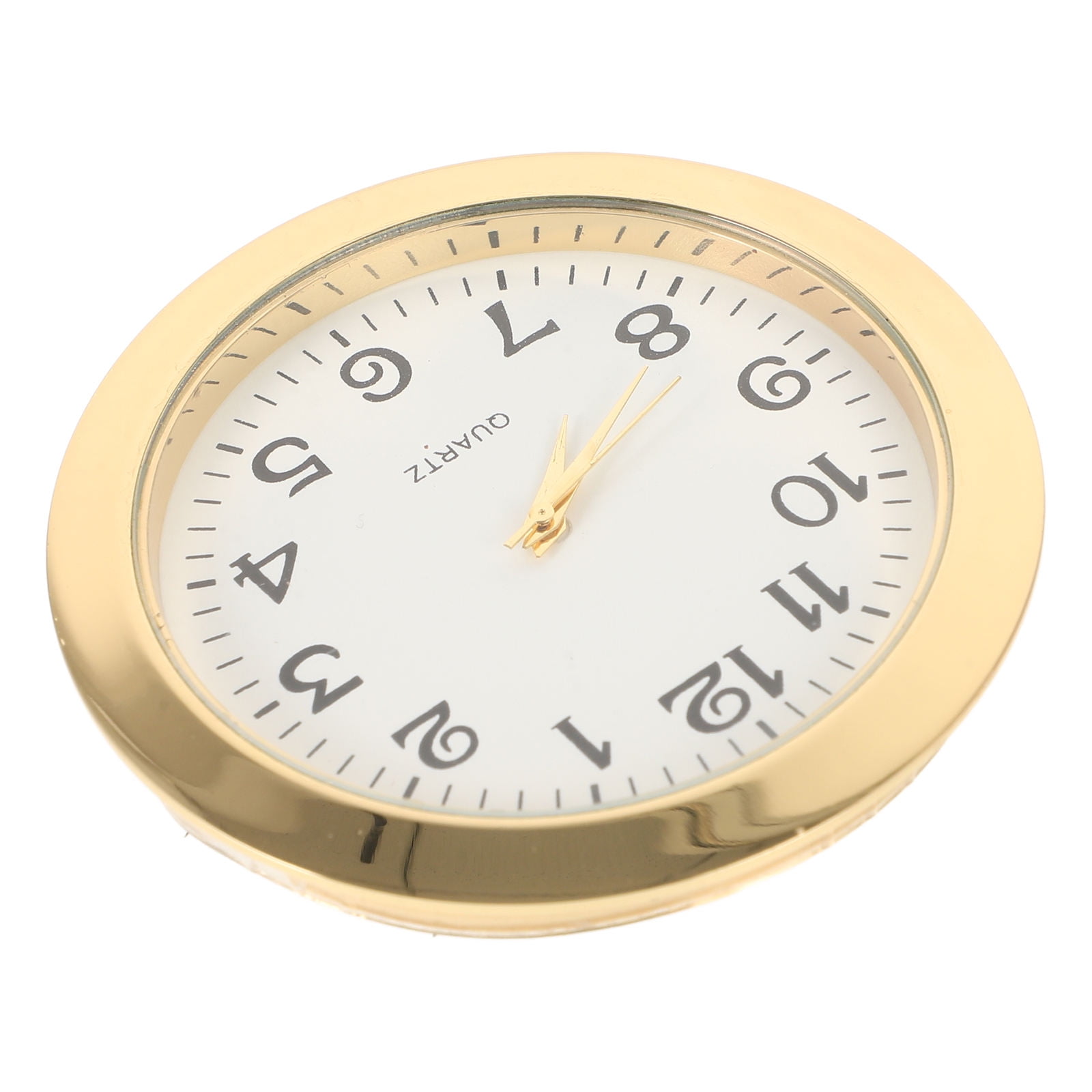 BESTYASH Simple and Stable Golden Alloy Clock Head Insert with Roman ...