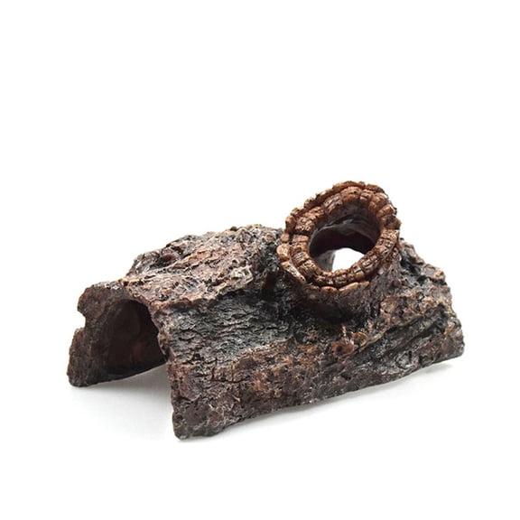 BESTYASH Resin Aquarium Decor Simulation Bark for Fish Tank, 1 Pack, Realistic Natural Look