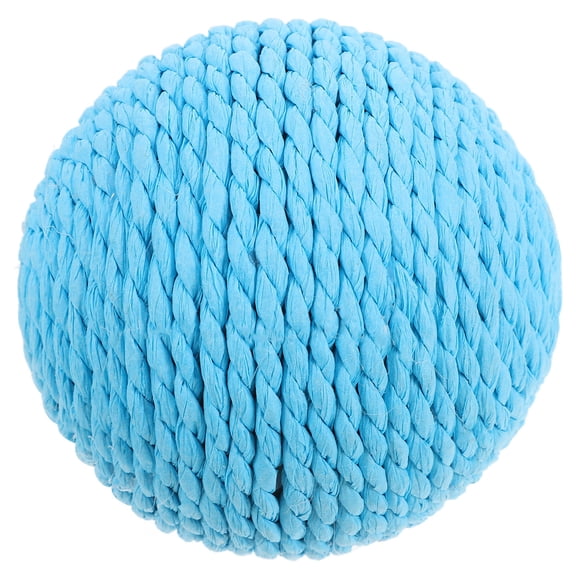 BESTYASH Cat Balls Cat Toy Ball Sky Blue Paper Rope 1Set