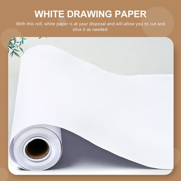 BESTYASH Drawing Paper Roll White for Painting and Sketching with Durable Material