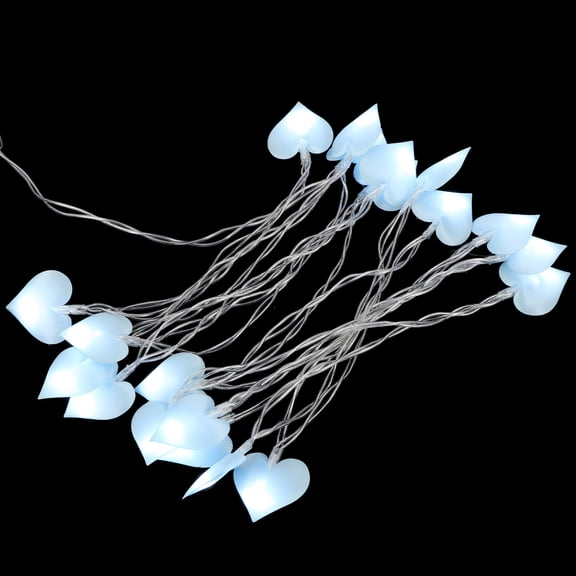 BESTYASH Sky Blue Battery Powered Heart Shape Fairy Light for Indoor Party Decor