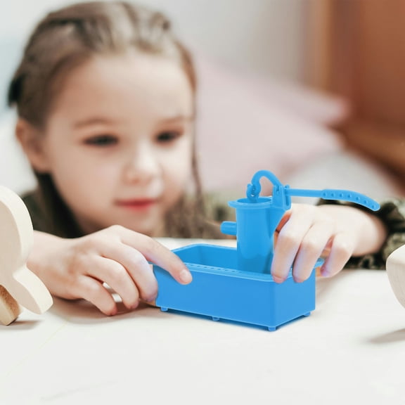 BESTYASH Science Water Press Model Sky-blue Plastic Lever Mechanism Students Science Project Classroom Use 1Set