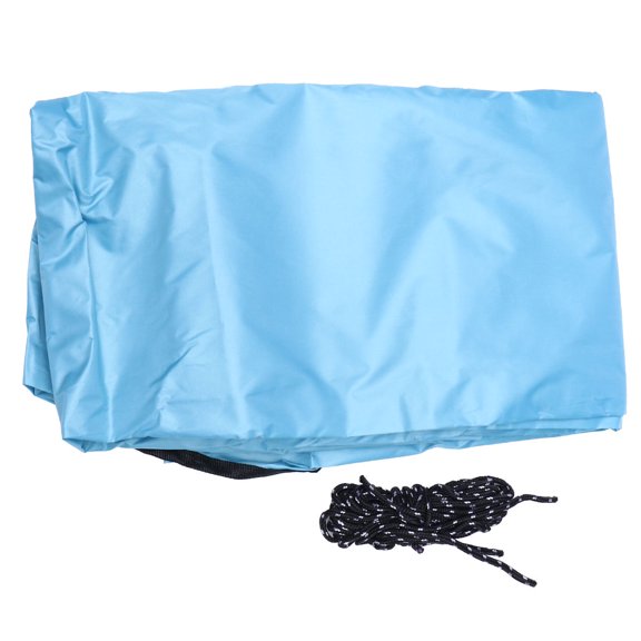 BESTYASH Sky Blue Sun Shade Sail Triangle Canopy with Ropes and Storage Bag for Outdoor Protection