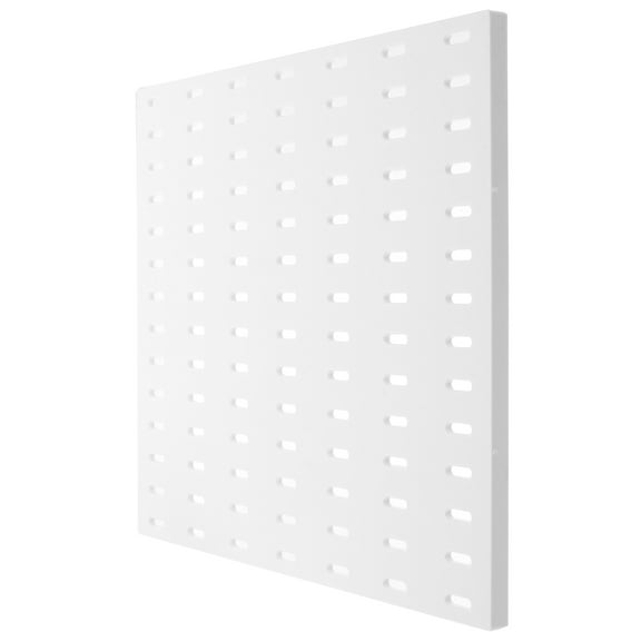 BESTYASH Plastic Pegboard Wall Panel for Garage Organization and Tool Storage in White