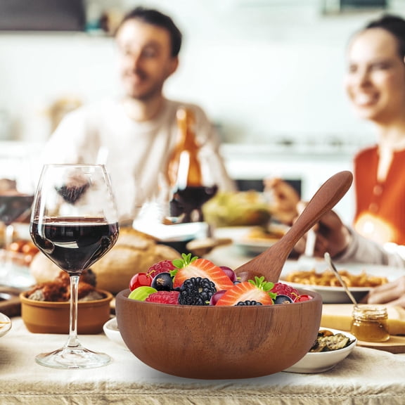 BESTYASH Bestyash Multi Wood Fruit and Salad Bowls for Home and Restaurant 1Set