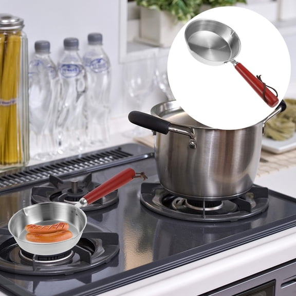 BESTYASH Small Stainless Steel Frying Pan for Eggs and Home Cooking, Non-Stick Mini Skillet, 1 Set