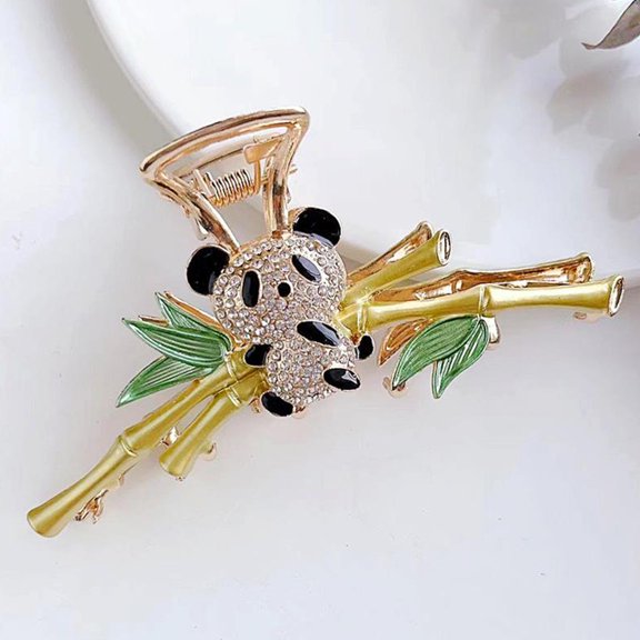 BESTYASH Small Hair Claw Clips For Women Elegant Alloy With Rhinestone 1Pcs Daily Use