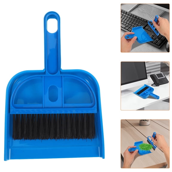BESTYASH Small Tabletop Dustpan and ABS Cleaning Brush Set for Household Cleaning and Easy Dust Removal