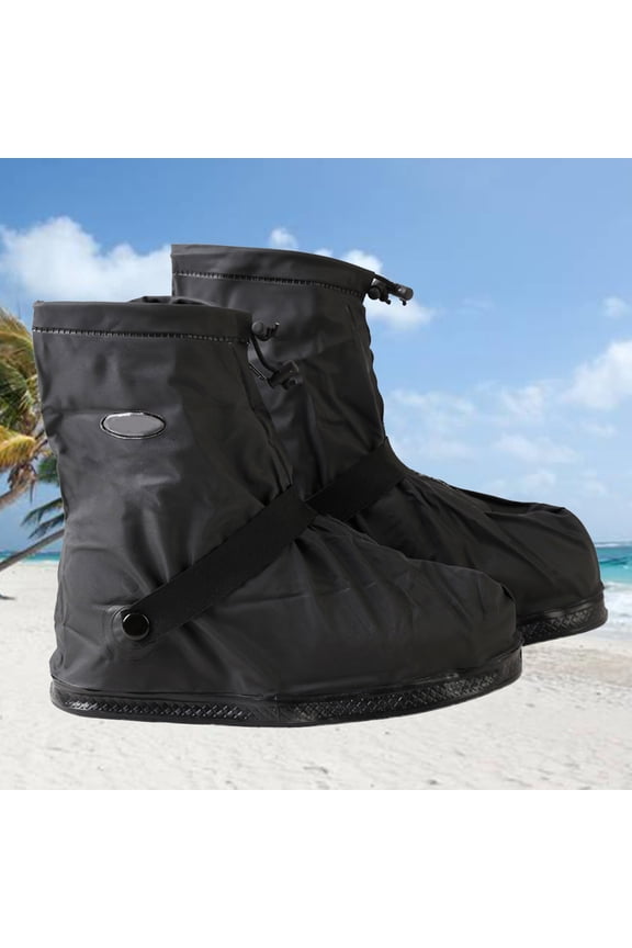 Snow Shoes Cover with Zipper Closure for Protecting Shoes and Trouser Legs from Water