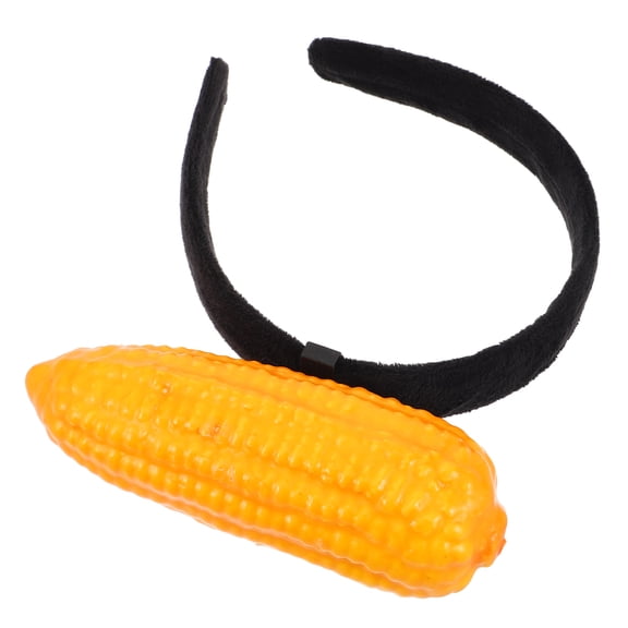 BESTYASH Soft Plush Party Headband Corn Themed Hair Hoop for Christmas Holiday Accessories