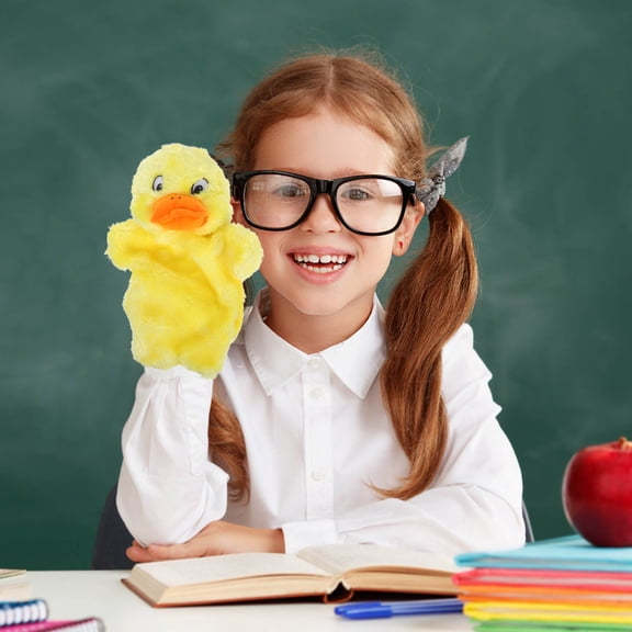 BESTYASH Soft and Comfortable Yellow Hand Puppet for Engaging Storytelling and Imaginative Activities