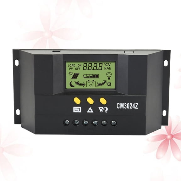 BESTYASH Solar Generator Controller Black 12V with Easy Installation for Home and Industrial Use